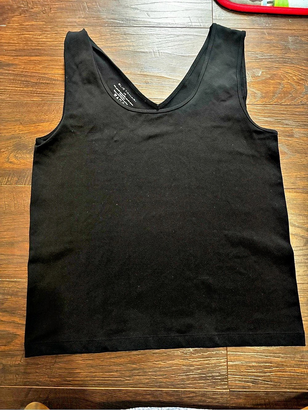 Elie Tahari Black Tank Top Size L/XL Like New